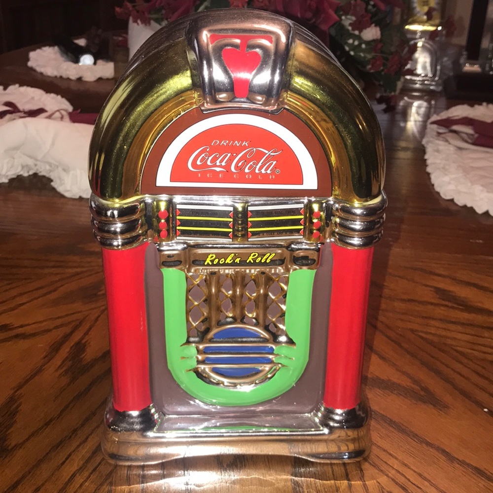 Coca Cola retro jukebox cookie jar